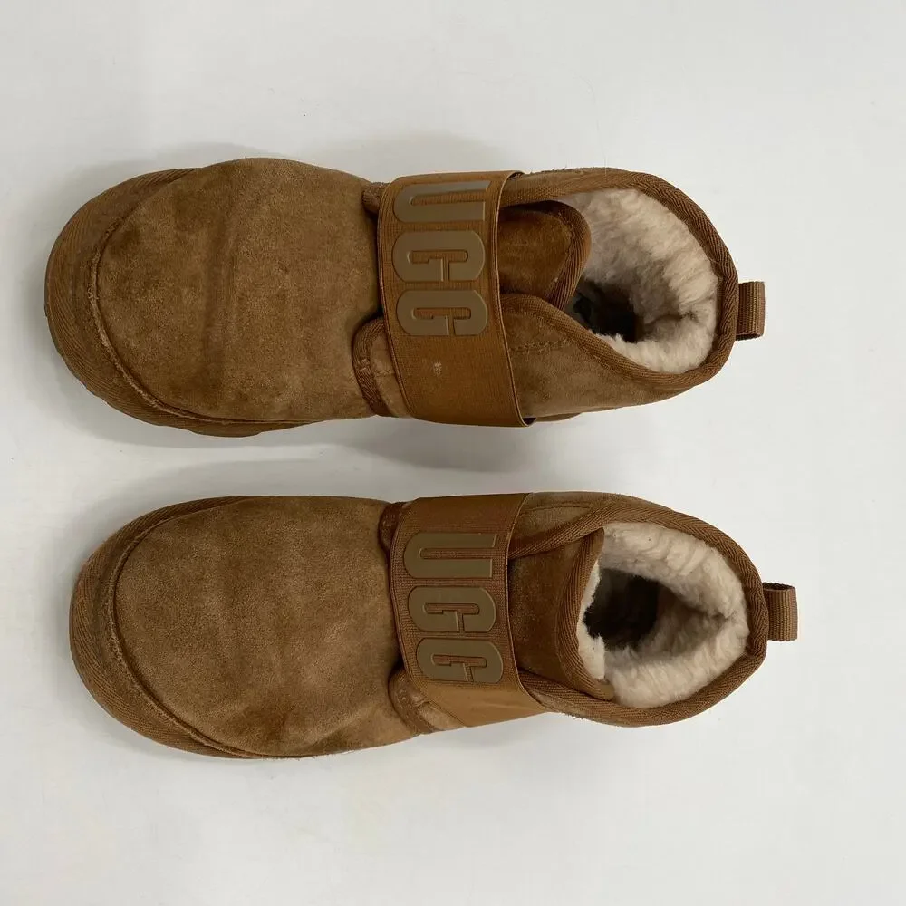 UGG brown mini strap boots